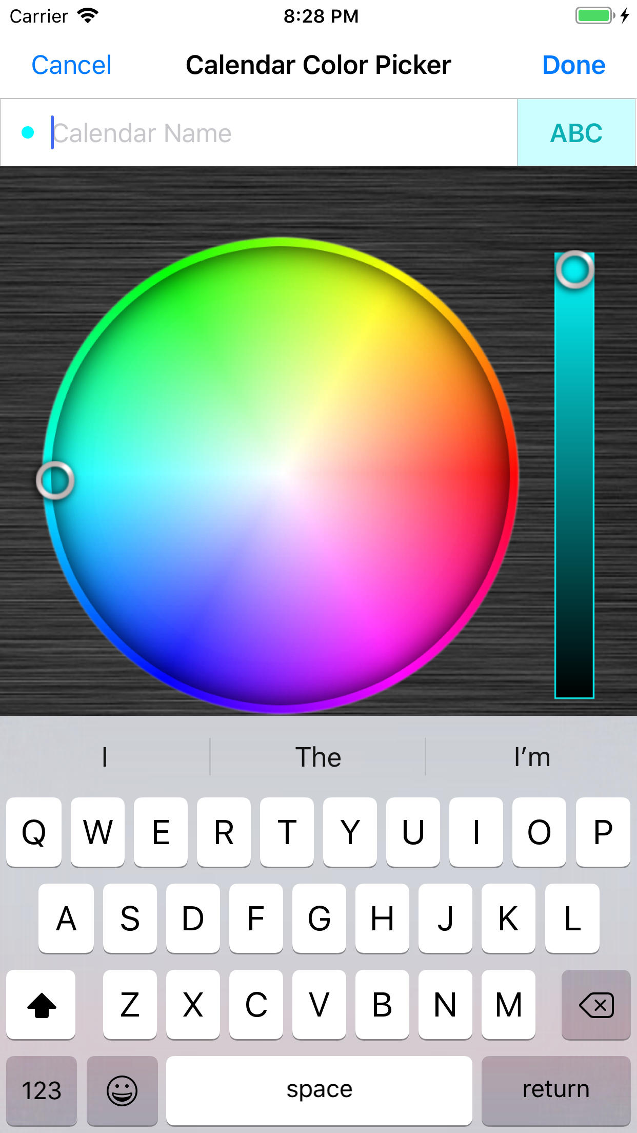VoidTech - Calendar Color Picker iOS App